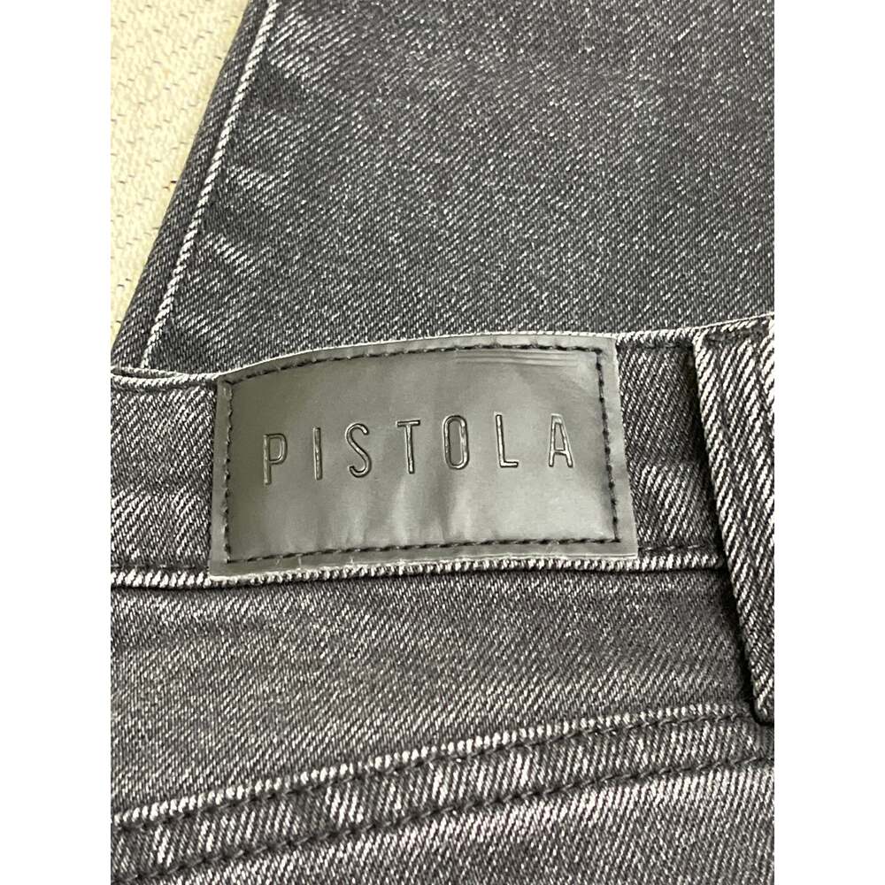 PISTOLA Eli High Rise Arched Leg Jeans Washed Black Size 25 Barrel leg - Picture 14 of 15